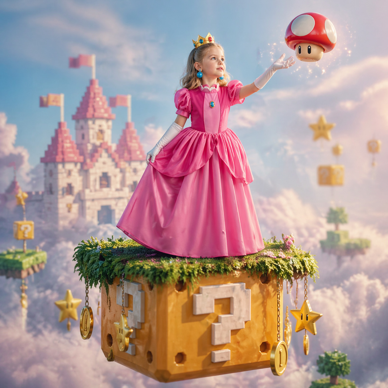 Baby Clothing Gifts - Princess Peach Style Dress Up Costume