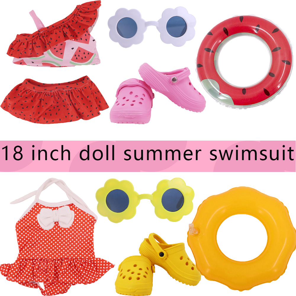 Baby Clothing For Girls - Head Flower Swimsuit Fish Scale Style