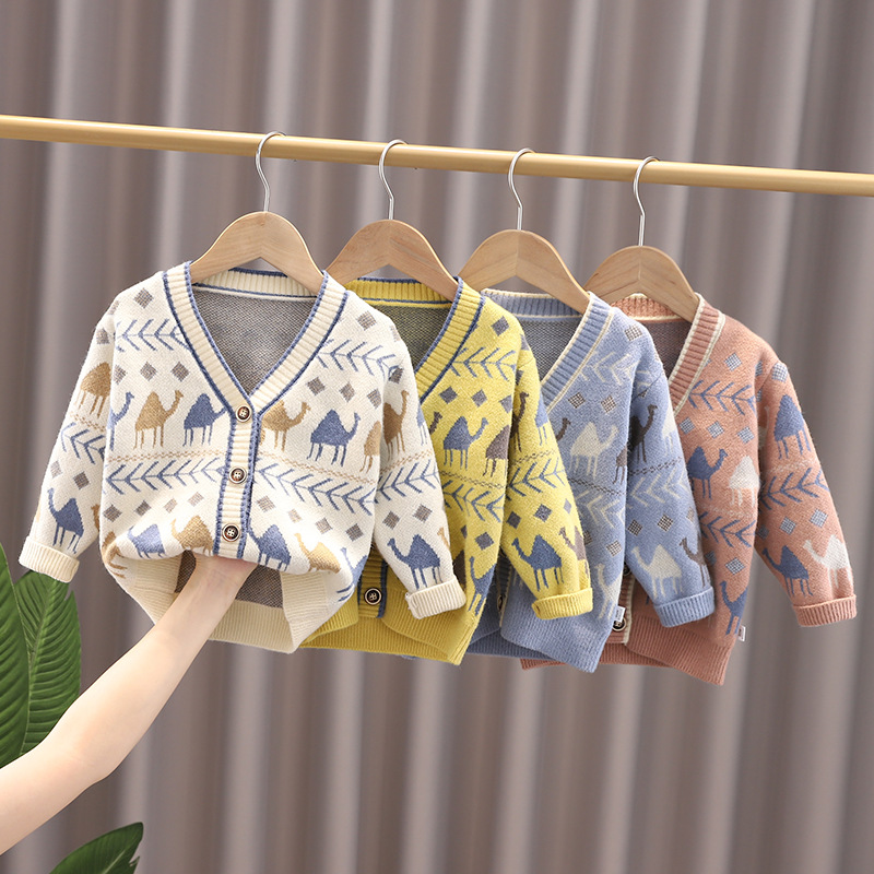 Baby Clothing Knitting Patterns - Autumn Winter Kids Sweater Coats New