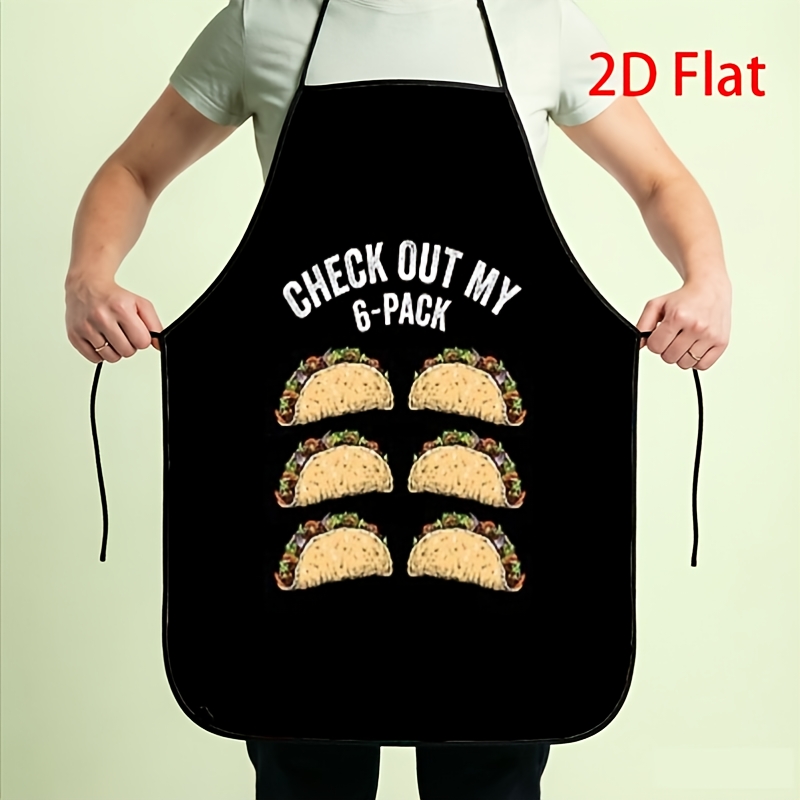 Printed Bibs Pack - Funny Taco Apron, Check Out My
