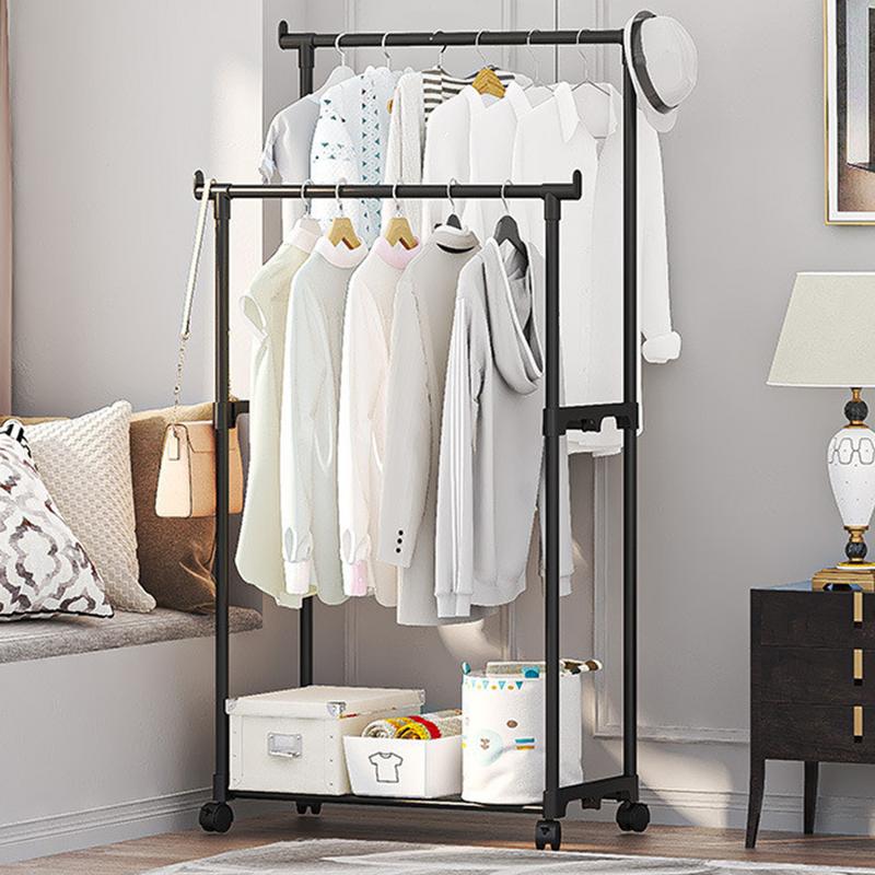 Baby Clothing Rack - Double-Rod Clothes Rack Clothes Rack With