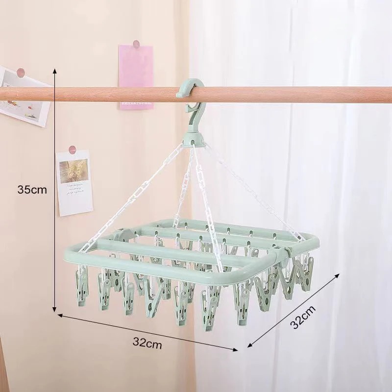 Clothes Drying Hanger with 32  - Baby Clothing Rack recension och pris