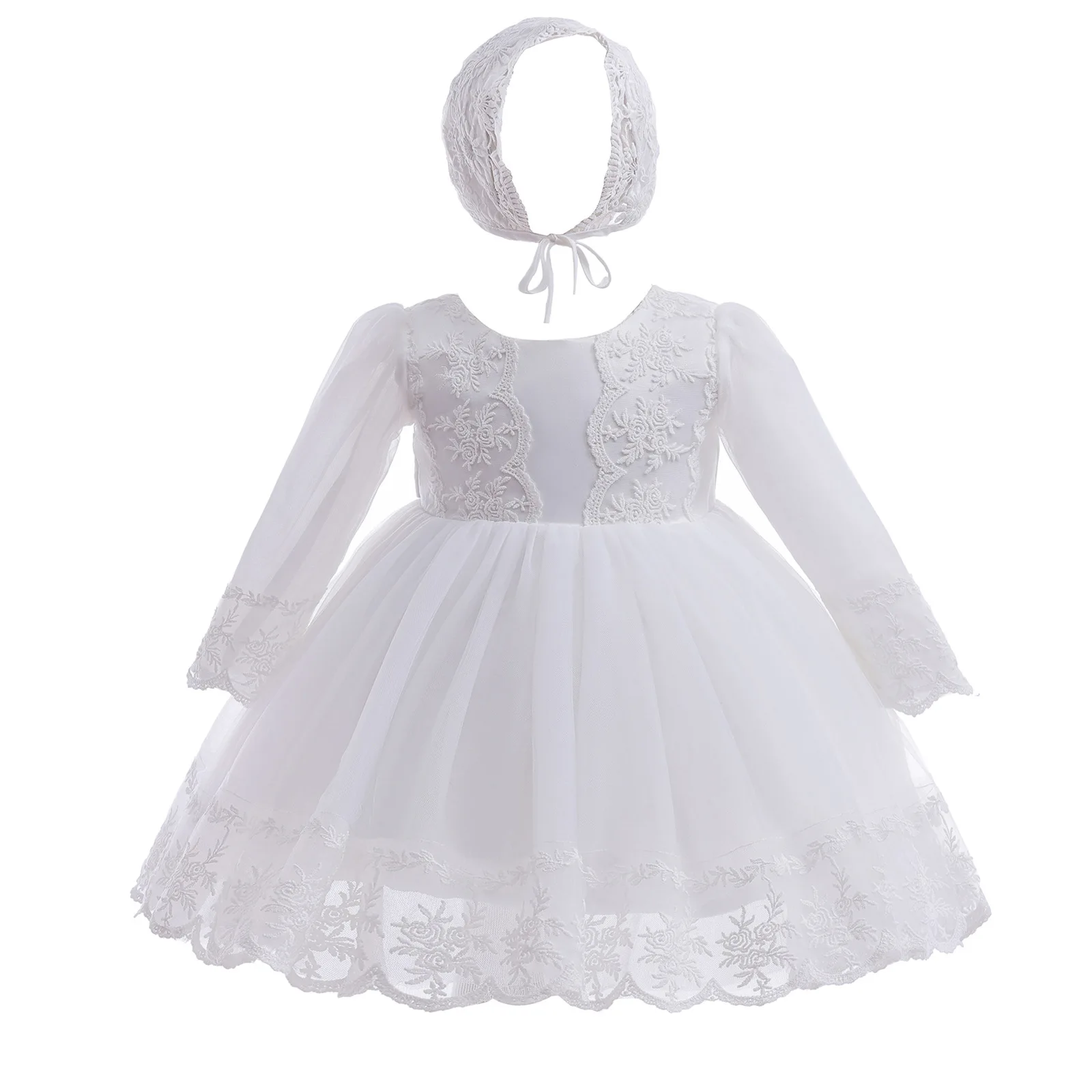 Baby Girl Dress White Embroide - Baby Clothing Yarn recension och pris