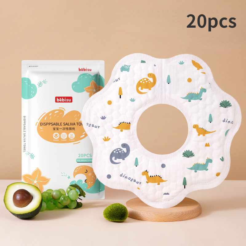 Disposable Baby Bib 20pcs/pack - Printed Bibs Pack recension och pris