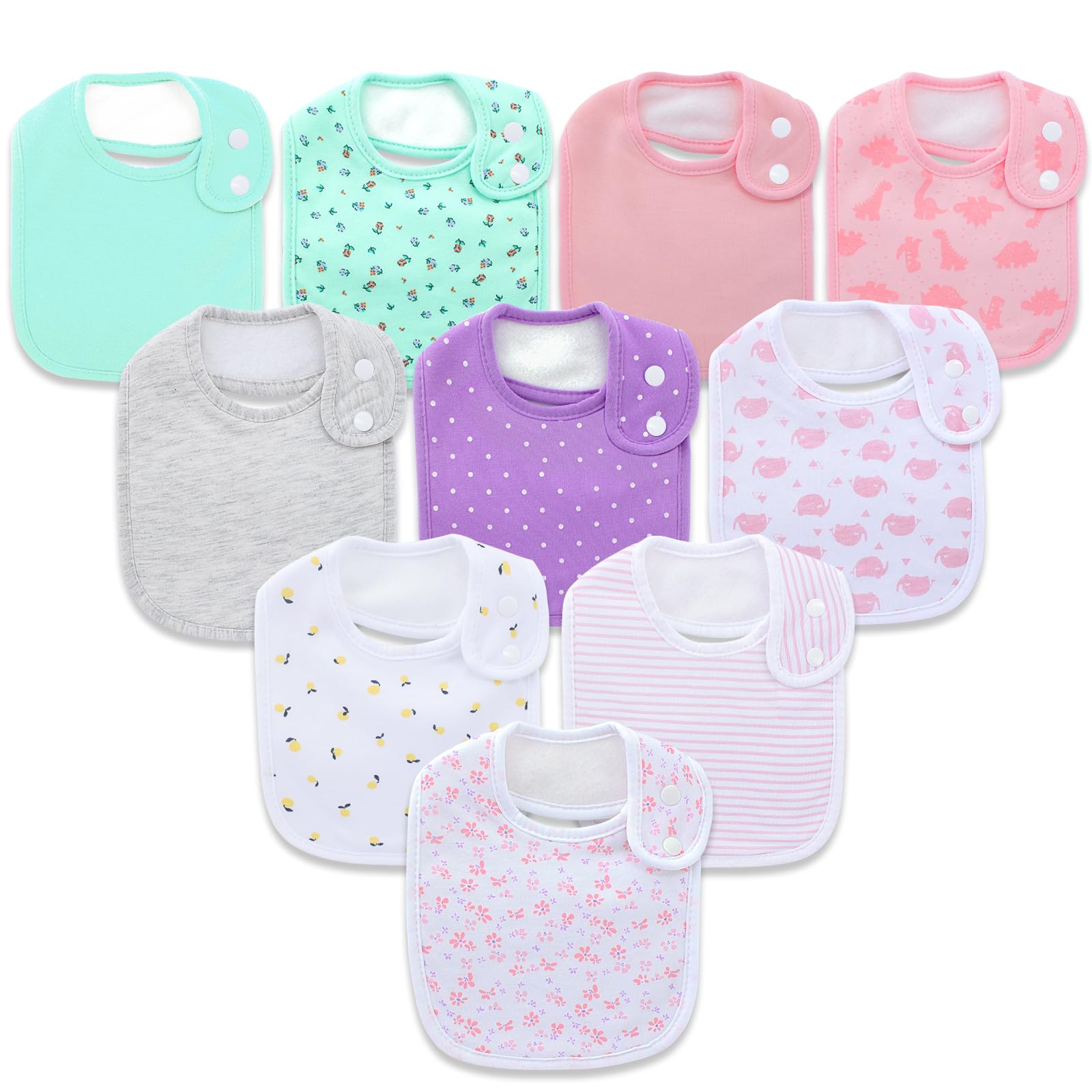Benoxine10-Pack Baby Bandana B - Printed Bibs Pack recension och pris