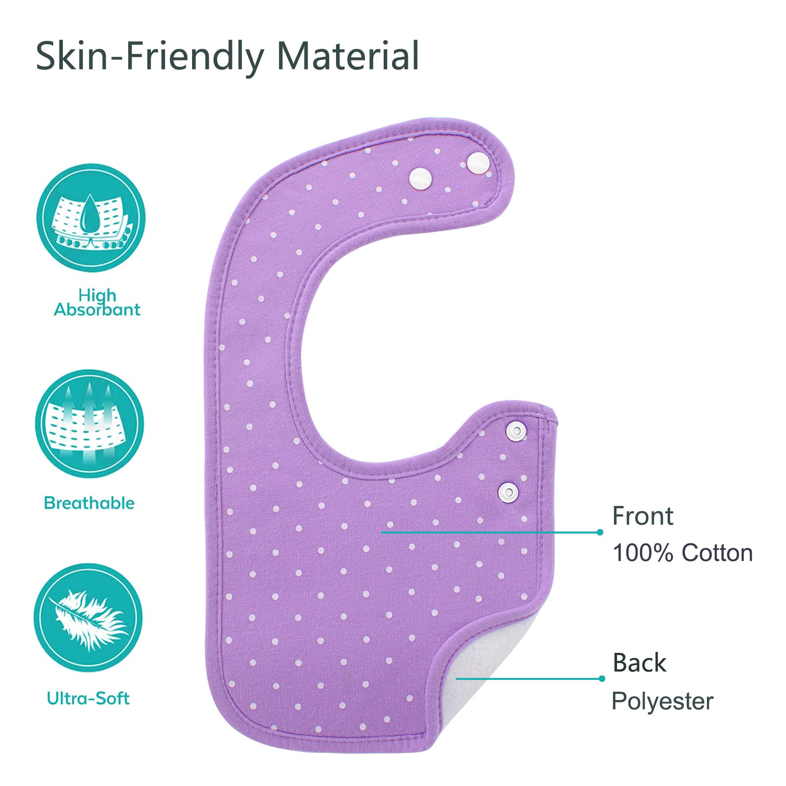 Benoxine10-Pack Baby Bandana B - Printed Bibs Pack recension och pris
