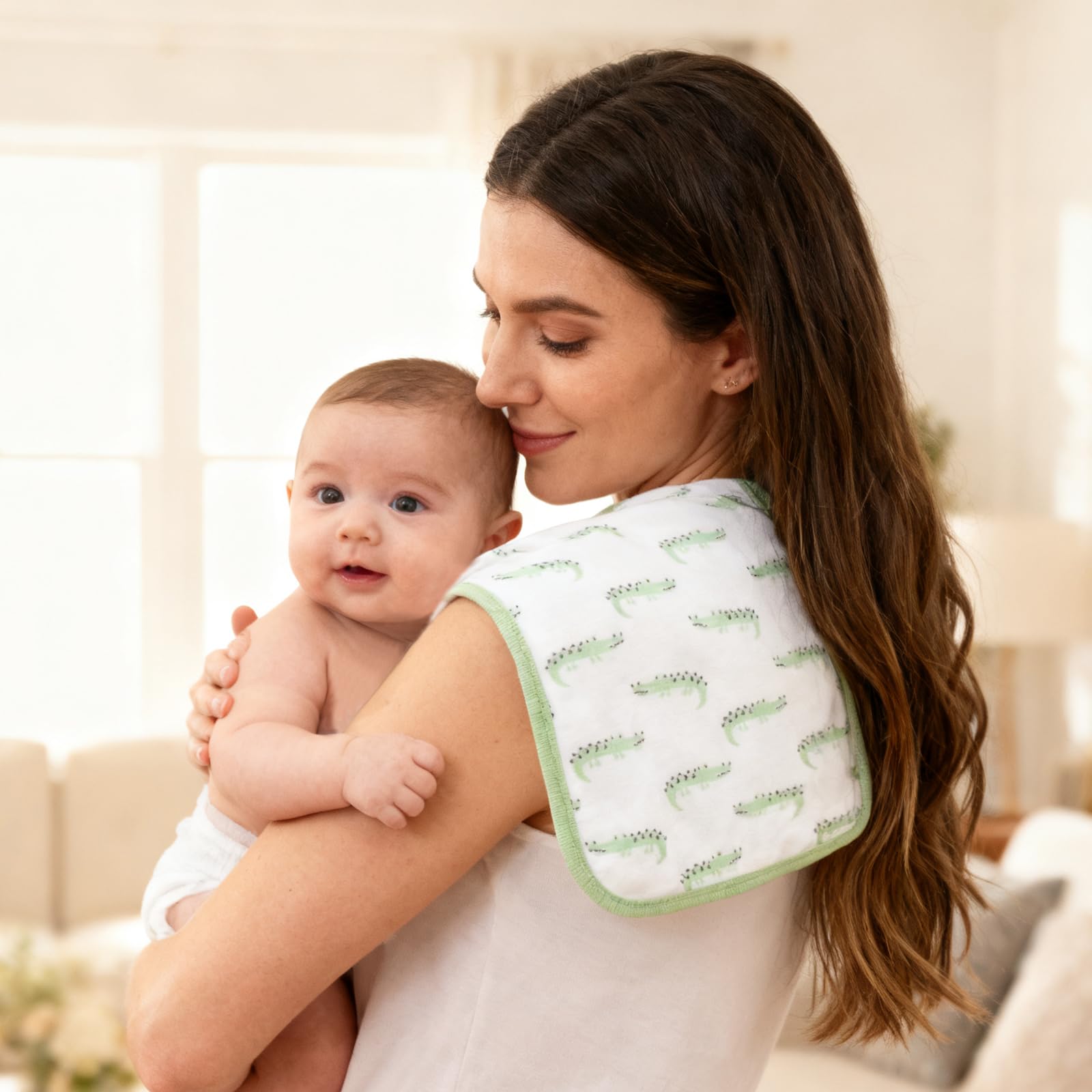 Benoxine 8-Pack Organic Cotton - Printed Bibs Pack recension och pris