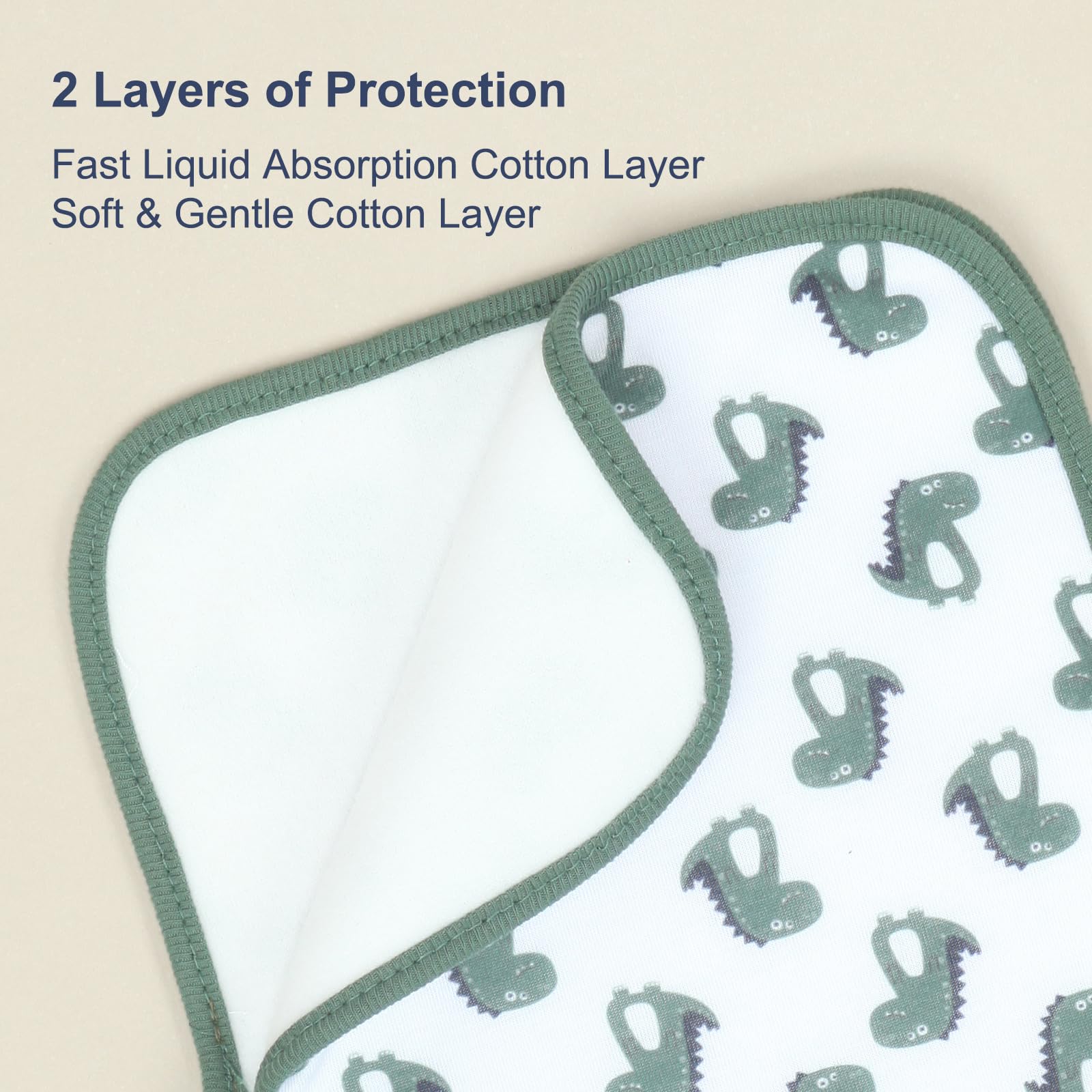 Benoxine 8-Pack Organic Cotton - Printed Bibs Pack recension och pris