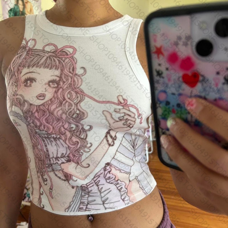 top mujer Tanks & Camis Tops P - Baby Y2K Clothing recension och pris