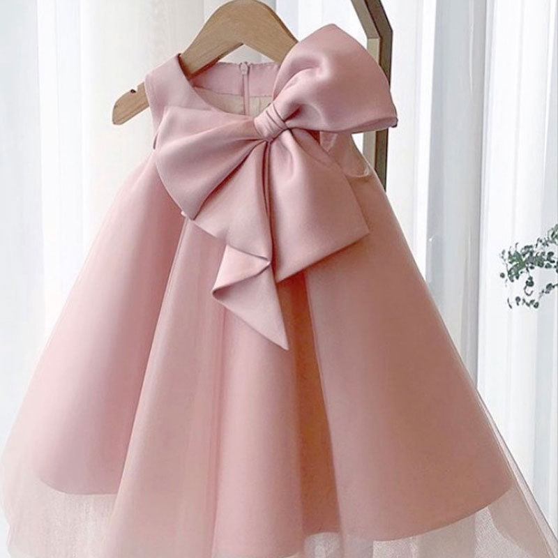 Summer Big Bow Baby Girl Dress - Baby Clothing For Girls recension och pris