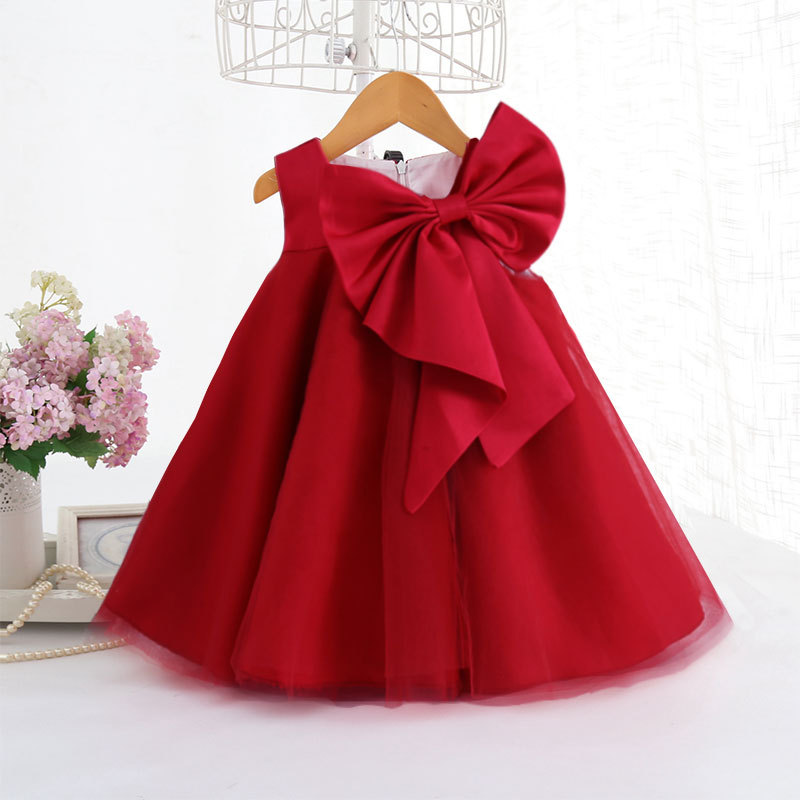 Summer Big Bow Baby Girl Dress - Baby Clothing For Girls recension och pris