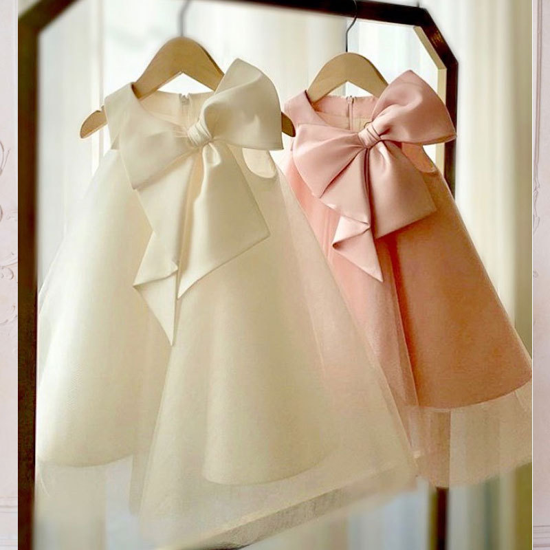 Summer Big Bow Baby Girl Dress - Baby Clothing For Girls recension och pris