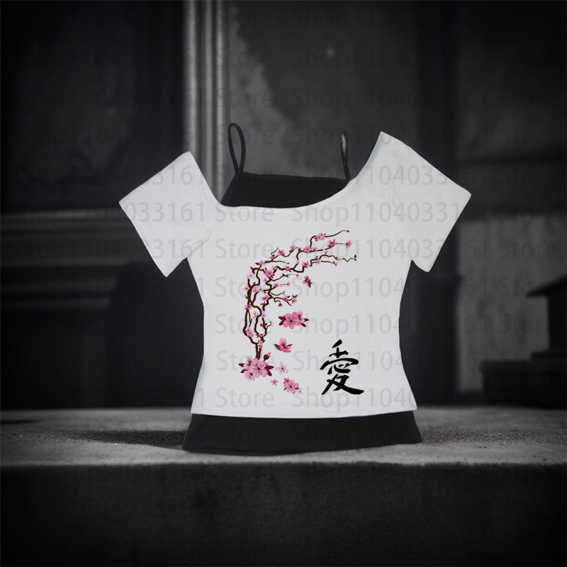 Y2k Tops T-shirt Gothic Woman  - Baby Y2K Clothing recension och pris