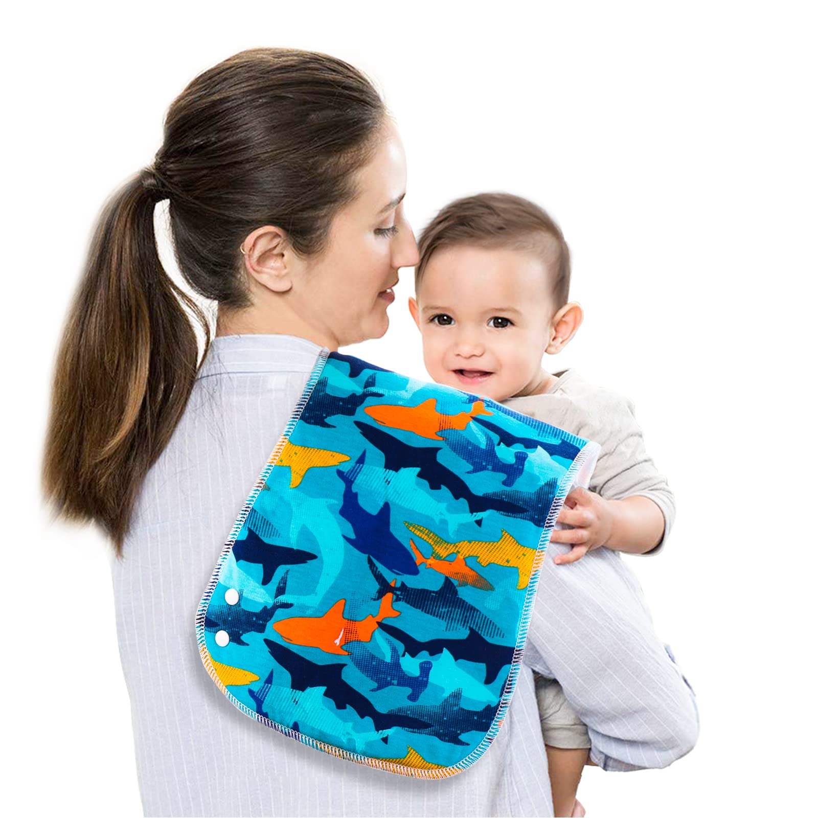 Benoxine 6-Pack 2-in-1 Baby Bu - Printed Bibs Pack recension och pris