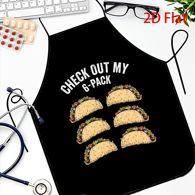 Funny Taco Apron, Check Out My - Printed Bibs Pack recension och pris