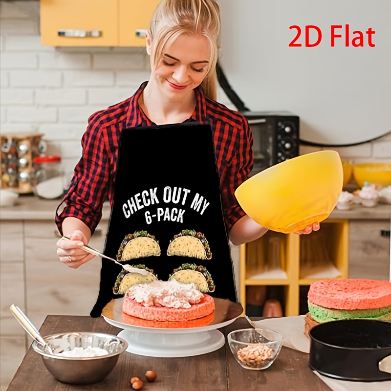 Funny Taco Apron, Check Out My - Printed Bibs Pack recension och pris