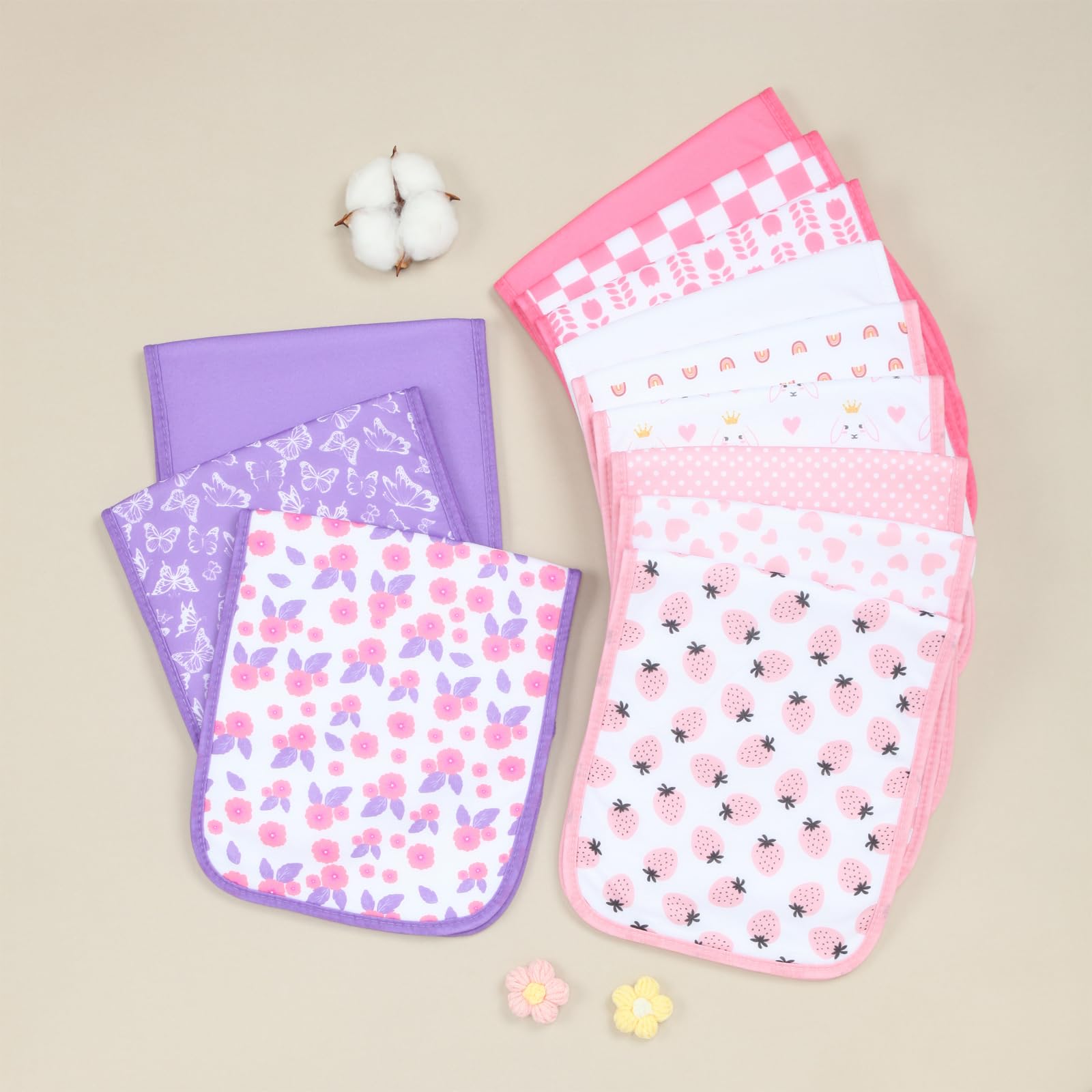 Benoxine 8-Pack Organic Cotton - Printed Bibs Pack recension och pris