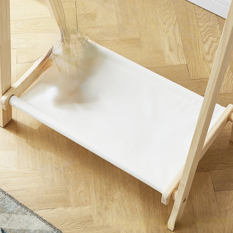 Solid Wood Floor Standing Clot - Baby Clothing Rack recension och pris
