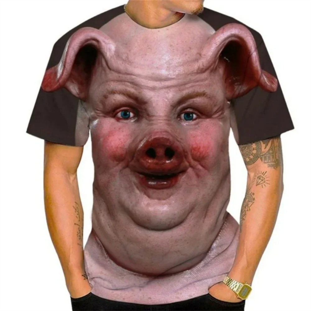 Summer Men T-shirt Summer 3D P - Baby Y2K Clothing recension och pris