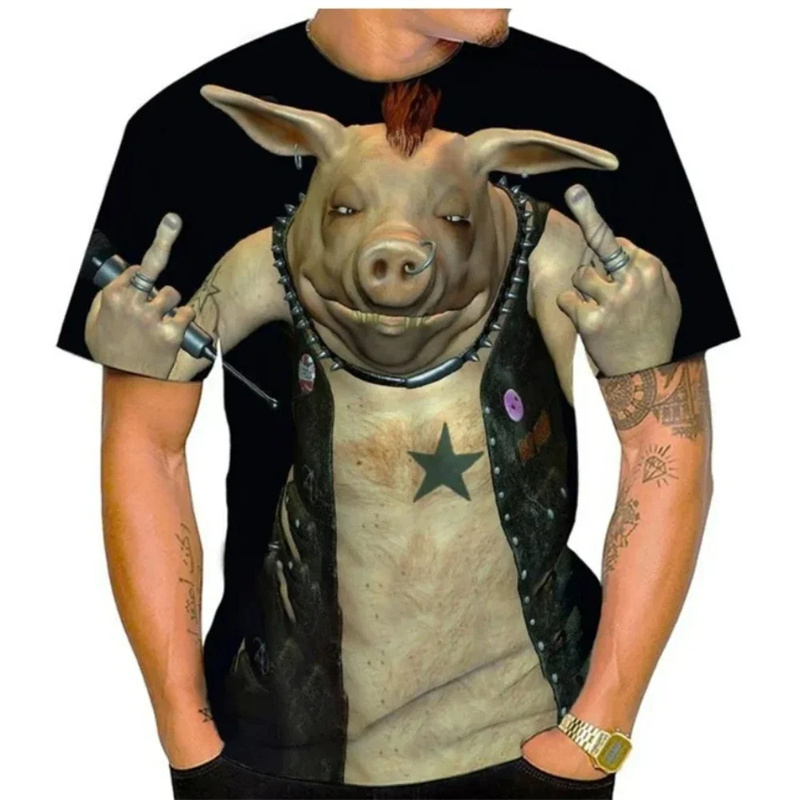 Summer Men T-shirt Summer 3D P - Baby Y2K Clothing recension och pris