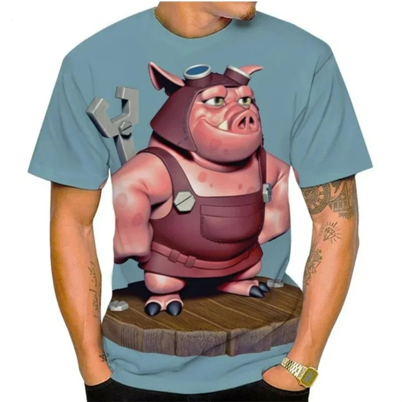 Summer Men T-shirt Summer 3D P - Baby Y2K Clothing recension och pris