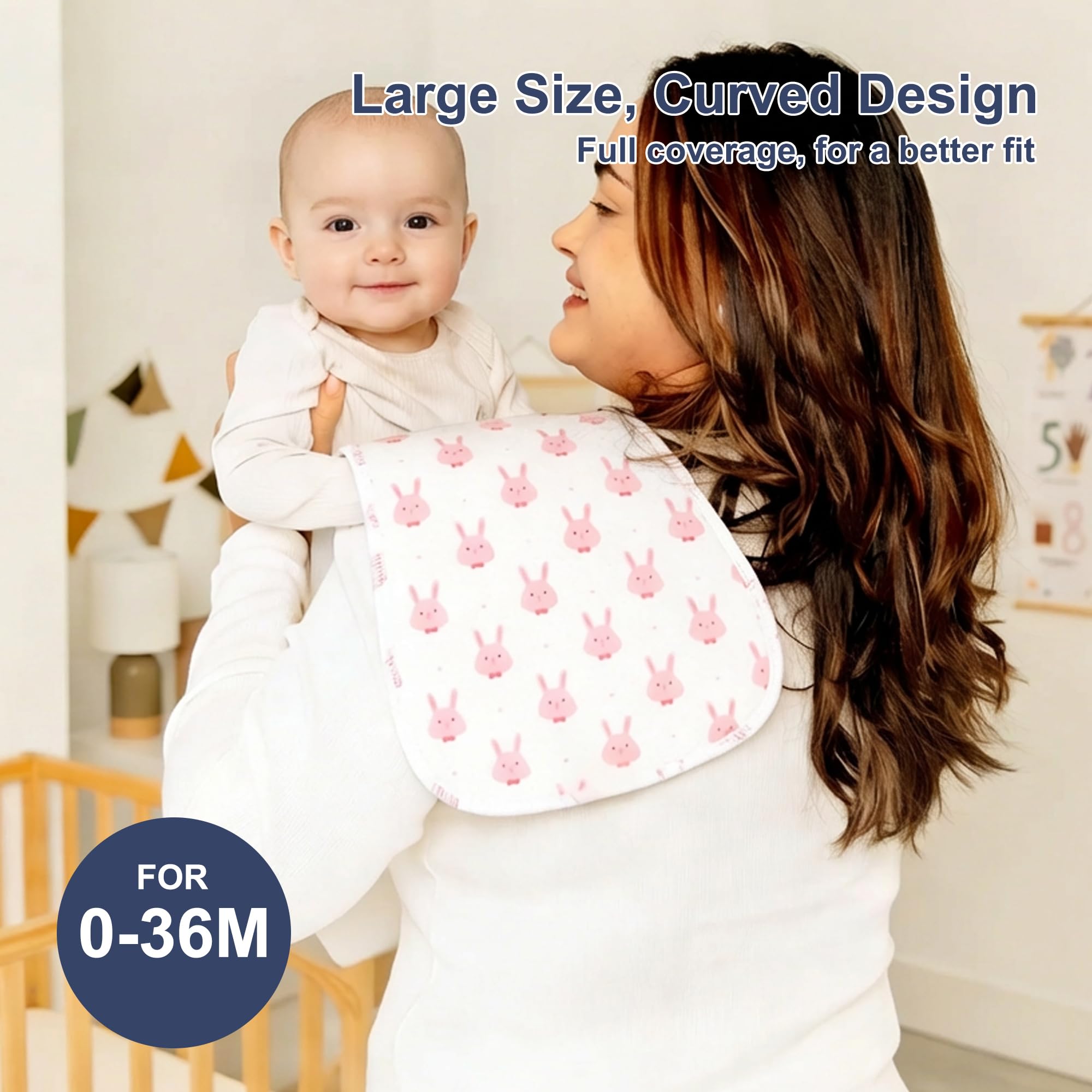 Benoxine 10-Pack Large Baby Bu - Printed Bibs Pack recension och pris
